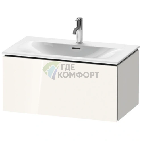Тумба подвесная Duravit L-Cube для раковины 400x820x481 мм, White High Gloss (LC613702222) - фото 1