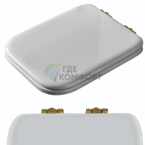 Комплект шарниров микролифт KERASAN Waldorf для сидения (бронза) 418601/418640 (R108A17 - шарниры для 4186 br) - фото 1