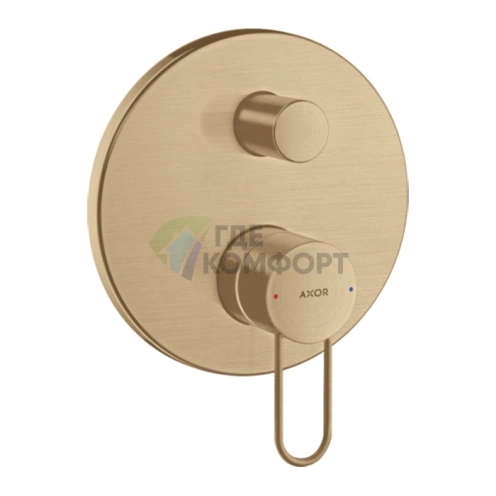 Смеситель для ванны и душа AX Uno в элегантной шлифованной бронзе (38426140) - фото 1