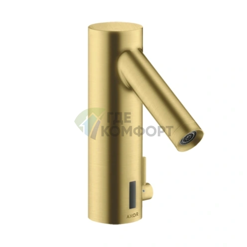 Стильный смеситель AX Starck для умывальника в шлифованной меди (10101950) - фото 1