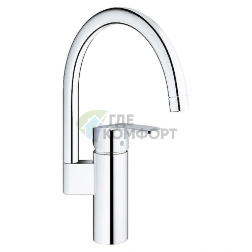 Смеситель кухонный Grohe Eurostyle Cosmopolitan 30221002: стиль и функциональность - фото 1