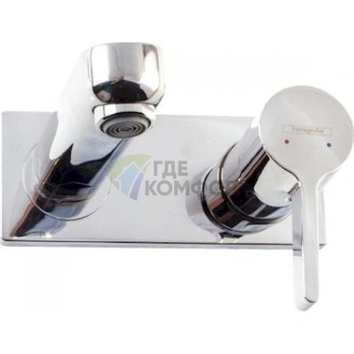 Стильный и эргономичный смеситель Hansgrohe Metris S для раковины - фото 2