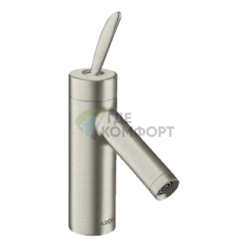 Стильный смеситель AX Starck для раковины в цвете «сталь» (10018800) - фото 1