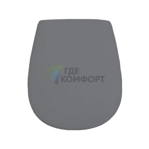 Крышка-сиденье для унитаза Artceram AZULEY с системой мягкого закрывания, цвет деним/хром (AZA001 37 71) - фото 1