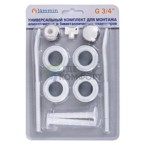 Монтажный комплект с 2-мя кронштейнами Lammin 3/4 - фото 1