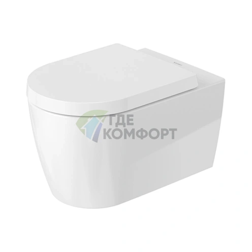 Унитаз подвесной Duravit ME by Starck с вертикальным смывом и покрытием WonderGliss (25280900001) - фото 1