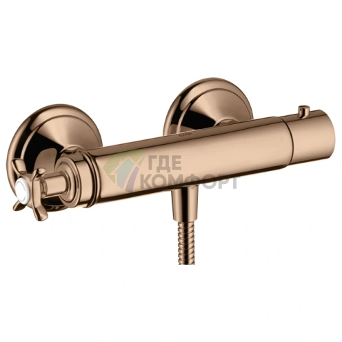 Термостат для душа AX Montreux в цвете полированное красное золото (16261300) - фото 1