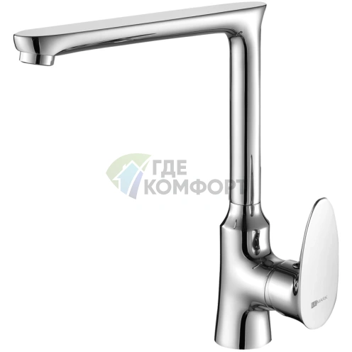 Стильный смеситель Lemark Nero LM0205C для кухни со стойким покрытием - фото 1