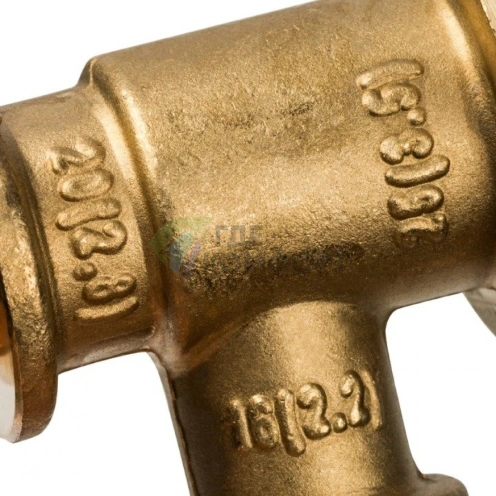 Stout Тройник переходной 25x16x20 для труб из сшитого полиэтилена аксиальный - фото 15