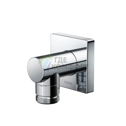 Подключение для шланга TOTO SHOWERS хром 54x49x54 мм (TBW02013R) - фото 1