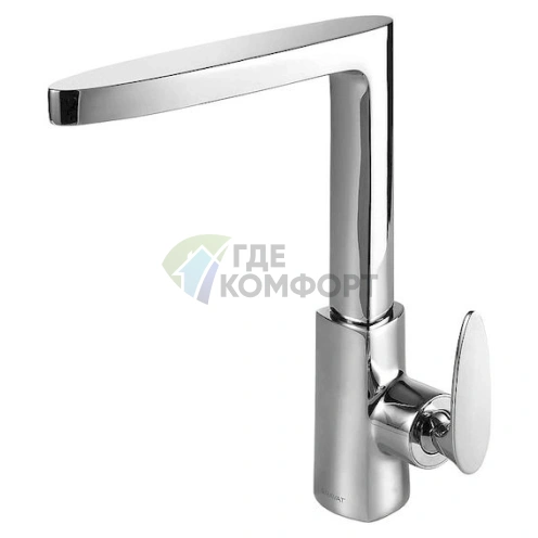 Кухонный смеситель Bravat Spring F779113C с высоким изливом - фото 1