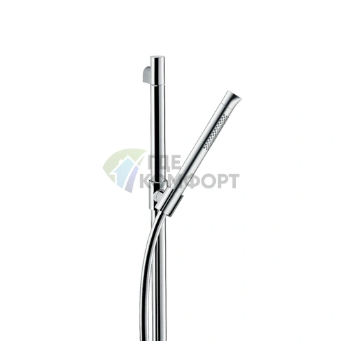 Душевой гарнитур AX Starck Organic с ручным душем 2jet, штангой и держателем (хром) (12231000) - фото 1