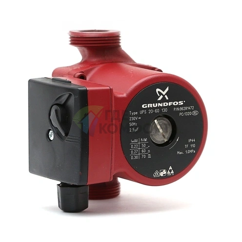 Циркуляционный насос Grundfos UPS 20-60 130 - фото 4