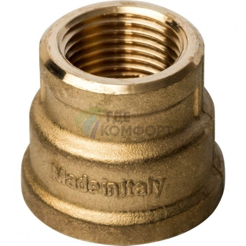 Муфта STOUT ВВ 3/4 x 1/2 латунная - фото 2