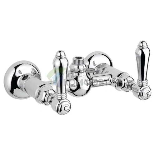 Настенный смеситель для душа Nicolazzi El Capitan с двумя ручками, хром (1425CR69) - фото 1