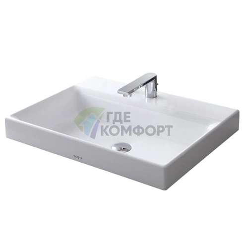 Полувстраиваемая раковина TOTO MH 600x460 мм с покрытием CeFiONtect (L1616C) - фото 1