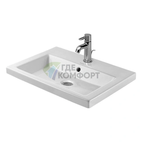 Раковина Duravit 2nd floor для верхнего монтажа 60x43 см, белая (347600000) - фото 3