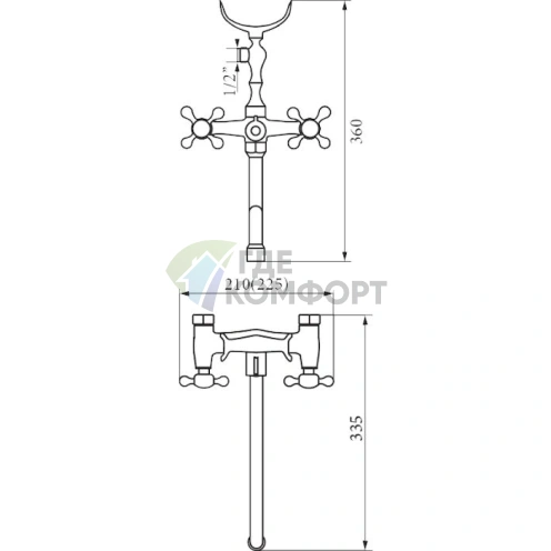 Универсальный смеситель Zorg ZR 702 WD25-18 - фото 2