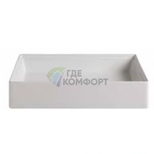 Накладная раковина Artceram SCALINO 38x55 см, белая матовая, без отверстия под смеситель и слива-перелива - фото 1