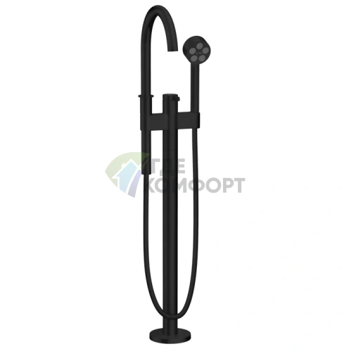 Напольный смеситель для ванны AX One: матовый черный — элегантность в деталях (48440670) - фото 1