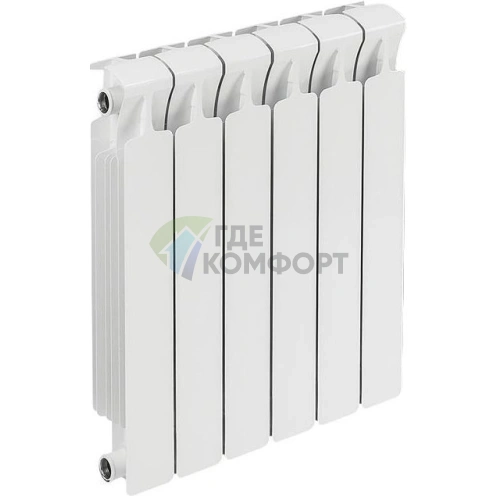 Биметаллический радиатор RIFAR Monolit Ventil 350 6 секций НП правое - фото 1