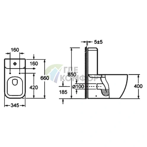 Унитаз-компакт BelBagno Alpina: эргономичный дизайн и компактность - фото 8