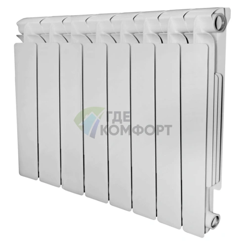 Радиатор алюминиевый STOUT Bravo 350 8 секций - фото 1