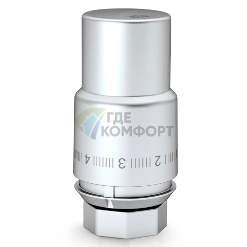 Термоголовка жидкостная Royal Thermo Design PRO М30х1,5 матовый хром, RTO 07.0014, НС-1446825 - фото 1