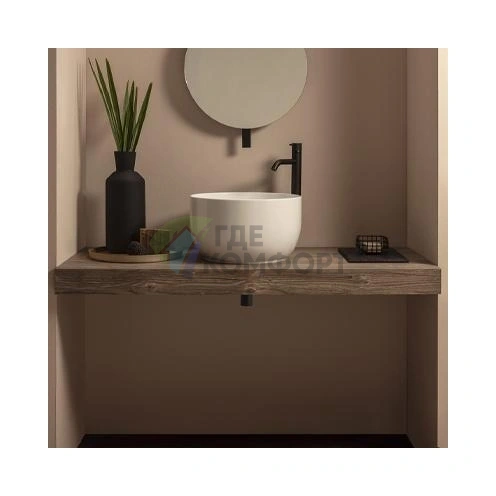 Раковина-чаша GLOBO T-Edge белая d38х21 см для установки на столешницу (TE038.BI) - фото 1