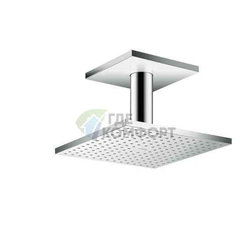 Верхний душ AX ShowerSolution, 250x250 мм, хром (потолочный монтаж, держатель 100 мм) (35308000) - фото 1