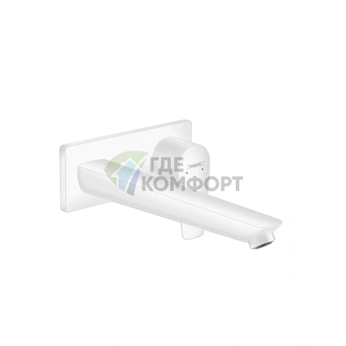 Встраиваемый смеситель для раковины Hansgrohe Talis E, излив 225 мм, матовый белый (71734700) - фото 1