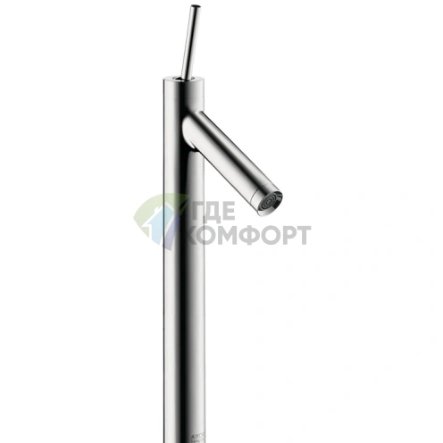 Смеситель для раковины AX Starck 250 мм, хром, без донного клапана (10129000) - фото 1