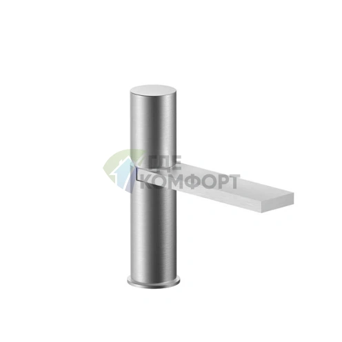 Смеситель для раковины Fantini Milano с нажимным донным клапаном, матовая натуральная сталь (31 93 3004F) - фото 1