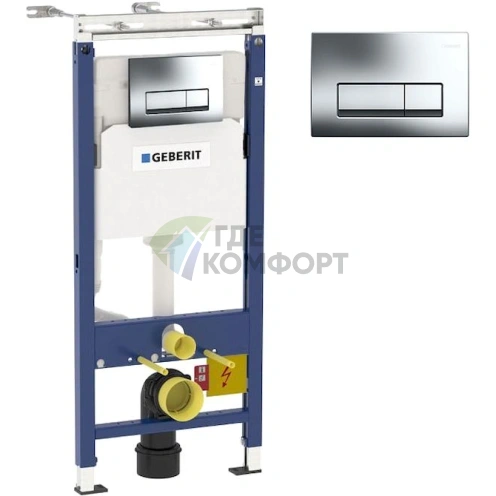 Комплект для скрытого монтажа Geberit Duofix с инсталляцией Платтенбау и чашей Jacob Delafon Vox - фото 2