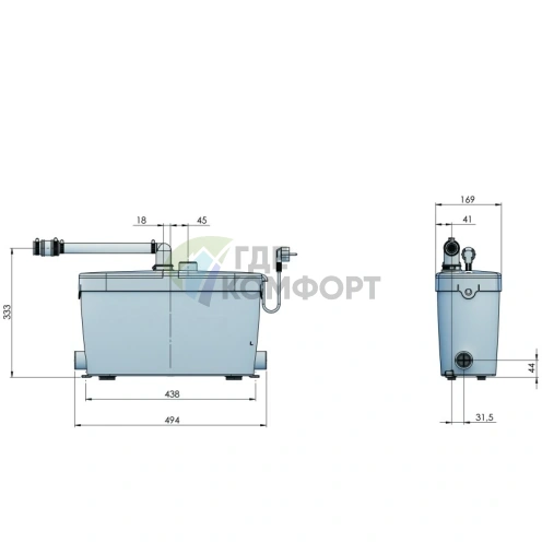 Канализационный насос SFA Saniaccess pump - фото 5
