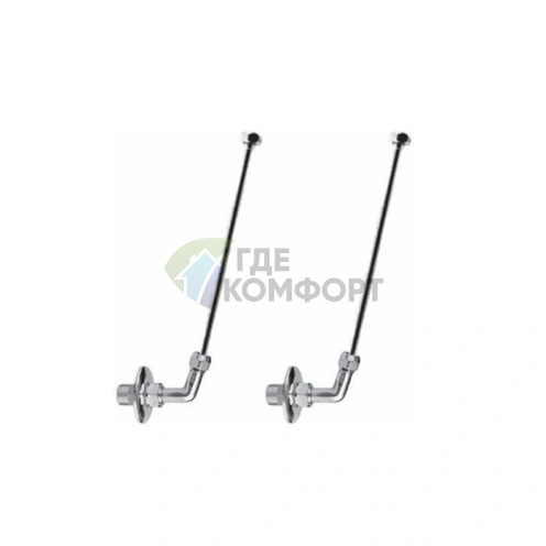 Подводка воды для смесителя Nicolazzi Complementi хром (2 шт.) (5570CRcoppia) - фото 1