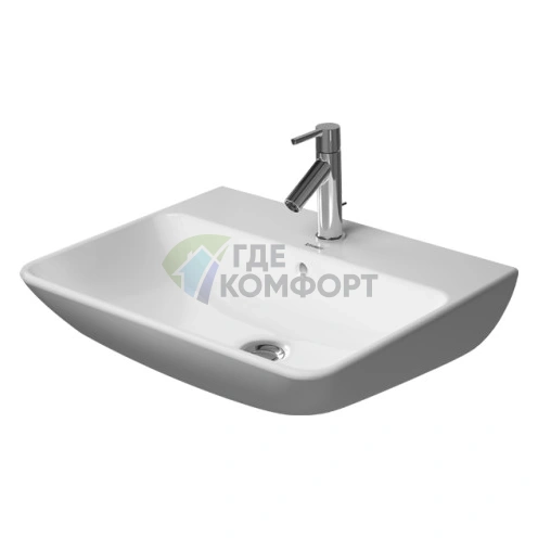 Раковина Duravit ME by Starck 550x440 мм белая с отверстием под смеситель (2335550000) - фото 1