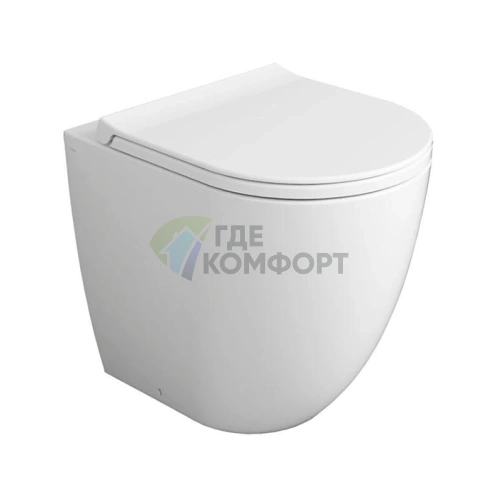 Унитаз напольный SIMAS Vignoni XS 37х48 см белый (VI26bi) - фото 1