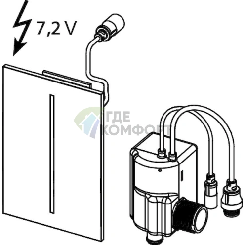 Кнопка смыва для писсуара TECE filo urinal 9242051 белая - фото 3