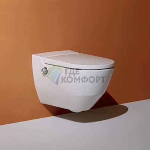 Унитаз-биде Laufen Cleanet Navia подвесной безободковый со сиденьем-микролифтом (8.2060.1.400.000.1) - фото 1