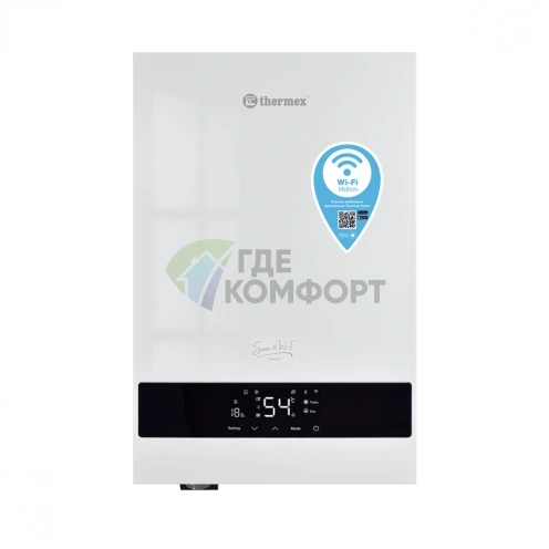 Настенный электрический котел Thermex Sonne 12 Wi-Fi White - фото 7
