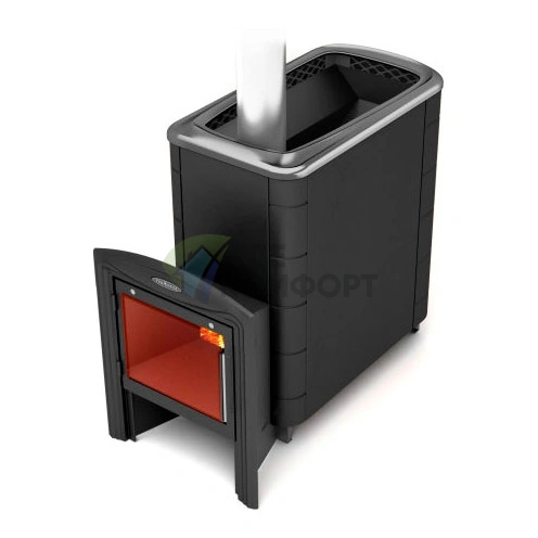 Печь Термофор Тунгуска XXL 2013 Inox Витра антрацит - фото 1