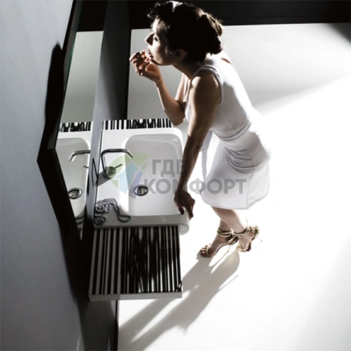 Раковина KERASAN Inka Project 40x40 см без отверстия, белая (341201*0) - фото 1