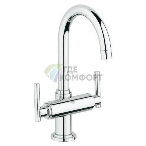 Смеситель для раковины Grohe Atrio 21022000: однорычажный, вертикальный, хром - фото 1
