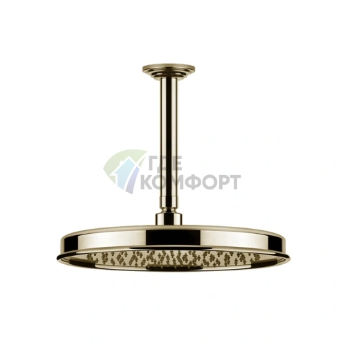 Верхний душ GESSI VENTI20 300 мм с потолочным держателем 293 мм (цвет Brass PVD) (65153#710) - фото 1