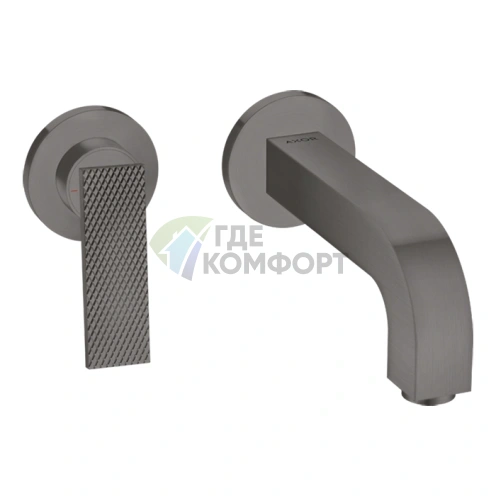 Настенный смеситель для раковины AX Citterio в цвете розовое золото, тек и шлифованный черный хром (39181340) - фото 1