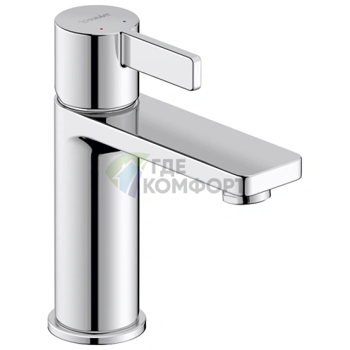 Смеситель для раковины Duravit D-Neo, 1 отв., без донного клапана, хром (DE1020002010) - фото 1