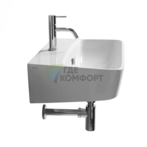 Раковина подвесная Simas Degrade 58x39 см, 1 отверстие, белая - фото 1