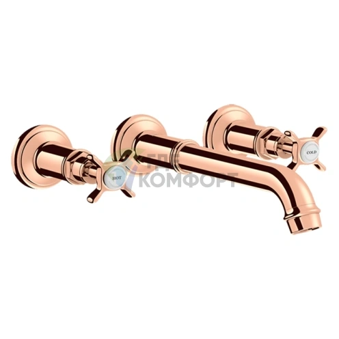 Смеситель для раковины AX Montreux в цвете полированное красное золото (16532300) - фото 1