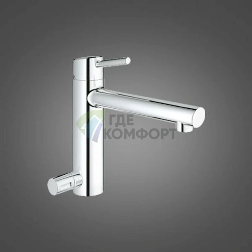 Смеситель Grohe Concetto 31209001 для кухни: стиль, эргономика и надежность - фото 2